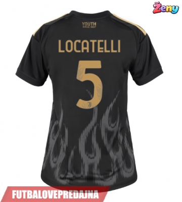 Lacne Ženy Futbalové dres Juventus Manuel Locatelli #5 2026-27 Krátky Rukáv - Tretina
